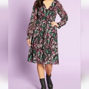 MODCLOTH Opening Night At The Ballet Dress Swan Ballerina Print